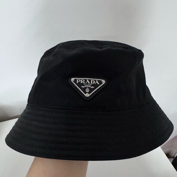 Prada Black Re-Nylon Bucket Hat - Picture 2 of 5